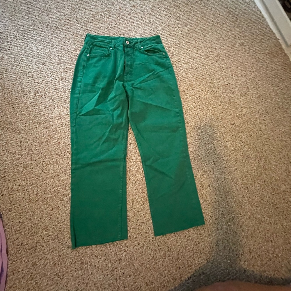Zara Straight Cropped Jeans
